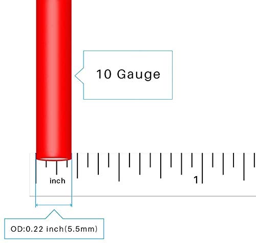 10 AWG Silicone Wire 10 Gauge Wire 13 Feet Flexible Silicone Wire 10AWG Black Stranded Copper Electric Wire