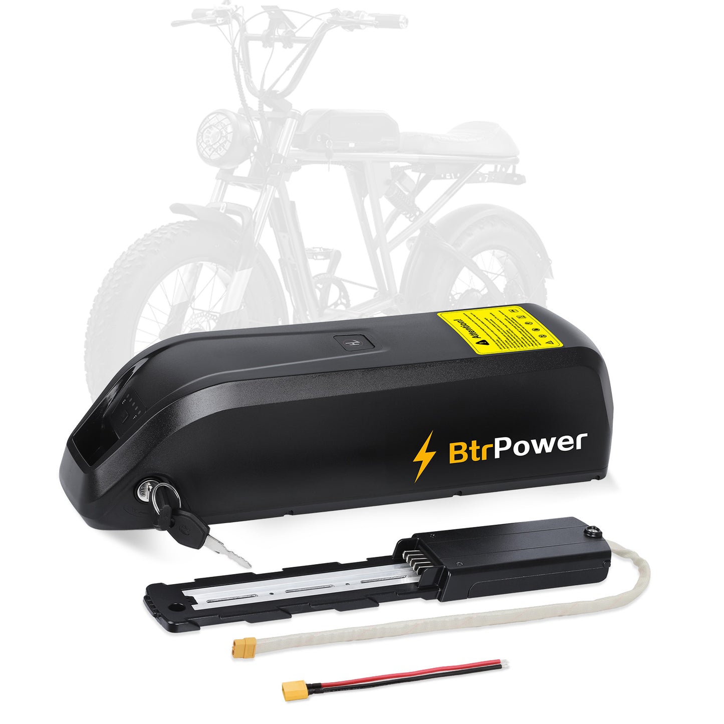 BtrPower 36V 10Ah Hailong Ebike Battery for Electric Bike Motor Lithium Battery 30A BMS