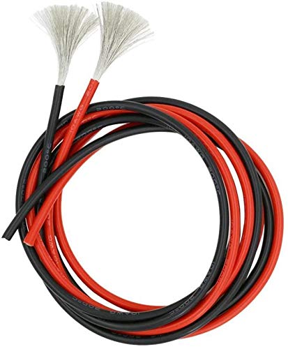 10 AWG Silicone Wire 10 Gauge Wire 13 Feet Flexible Silicone Wire 10AWG Black Stranded Copper Electric Wire